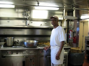 Erskin Goddard the cook on R/V Knorr. (Woods Hole Oceanographic Institution)